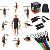 New 11Pcs Set Resistance Bands Fitness Training Workout Gym Tubes